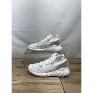 Adidas Tubular Doom Sock Primeknit White Sneakers Athletic Shoes‎ Size 6